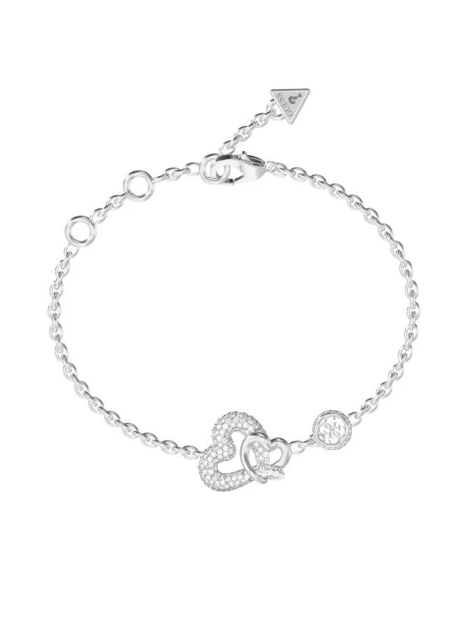 GUESS Pave Heart Chain Bracelet
